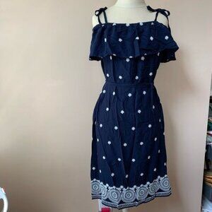 A:glow Embroidered Off The Shoulder Maternity Dress